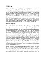 Tiểu luận Chiến tranh Việt Nam