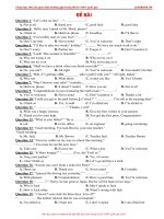 100 câu giao tiếp tiếng anh trong đề thi thptqg