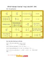 de thi violympic toan lop 7 vong 2 nam 2015 2016 