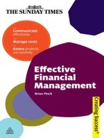 Effective financial management by brian finch