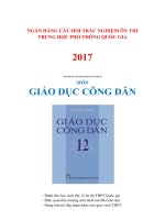 TÀI LIỆU LUYỆN THI MÔN GDCD 2017 (146 trang, file word, có đáp án chi tiết)