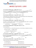 Lớp 12 12  400 bài tập chuyên đề este   lipit   có lời giải chi tiết 