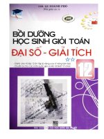 Sách Bồi dưỡng học sinh giỏi Đại số  Giải tích 12