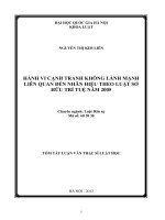 Hành vi cạnh tranh không lành mạnh liên quan đến nhãn hiệu theo Luật Sở hữu trí tuệ năm 2005