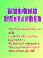 Nghiên cứu màu đỏ tan trong nước trích ly từ thực vật ở Việt Nam