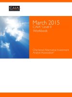 CAIA march 2015 level II workbook 