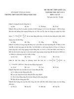 Tổng hợp đề thi thử vật lý có lời giải chi tiết (8) 