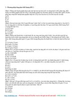 Phương pháp tăng giảm khối lượng (đề 1)   file word có lời giải 