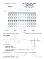 TONGVANKY   KIEM TRA giữa học kỳ 1 toan 12 
