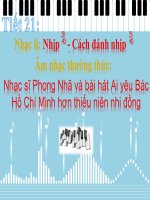 Âm nhạc lớp 6 tiết 21