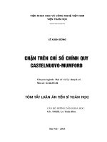 Chặn trên chỉ số chính quy castelnuovo mumford (tt) 