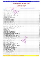 Bộ 57 đề thi thử THPT quốc gia môn vật lý năm 2017 mới nhất