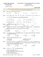 BTN034 THPT KIM LIEN HA NOI LAN 1 