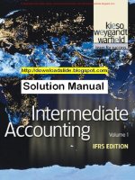 Solution manual intermediate accounting 1e by kieso