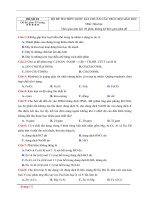 Đề thi thử THPT quốc gia năm 2017 môn hóa học   megabook   đề 18   file word có lời giải 