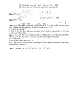 Đề thi toán lớp 6 hay (1) 