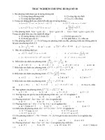 trắc nghiêm toán  CHƯƠNG 3 đại số 10 có đáp án