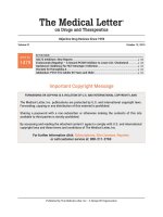 The medical letter on drugs and therapeutics october 12 2015