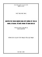 Nguyên tắc trách nhiệm cung cấp chứng cứ của cá nhân, cơ quan, tổ chức trong tố tụng dân sự