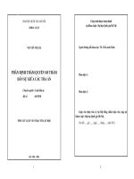 Phân định thẩm quyền sơ thẩm dân sự giữa các tòa án