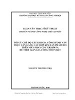 Tối ưu chế độ cắt khi gia công rãnh vằn trục cán gang cầu hợp kim sản phẩm D18 trên máy phay CNC XK 9350 FA để thời gian gia công nhỏ nhất