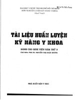 TAI LIEU HUAN LUYEN KY NANG y KHOA