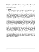 Quan hệ biện chứng giữa lực lượng sản xuất và quan hệ sản xuất và vận dụng trong quá trình xây dựng nền kinh tế hàng hoá nhiều thành phần 