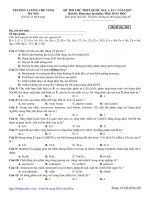 de thi thu mon hoa truong THPT luong the vinh ha noi lan 1 2017 