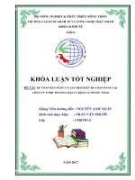 Khóa luận tốt nghiệp Kế toán bán hàng và xác định kết quả bán hàng Công ty TNHH Thương mại và Dịch vụ Phước Thảo