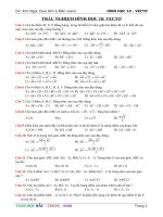 KIMNGOC   BAI TAP TRAC NGHIEM  HINH CHUONG 1 