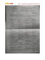 de thi thu thpt quoc gia nam 2017 mon hoa hoc tinh thanh hoa