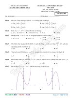 BTN021 THPT THANH MIỆN   hải DƯƠNG (l1) 