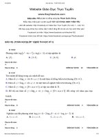 Toán họclớp 12đề thi học kỳ iđề số 3 