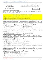 Đề và bài giải chi tiết THPT thanh oai   hà nội lần 1 
