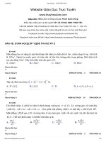 Toán họclớp 12đề thi học kỳ iđề số 4 