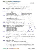 BTN098 THPT CHUYEN KHTN HA NOI LAN 4 HDG 