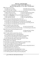 CÂU HỎI ÔN TẬP SINH HỌC LỚP 12 (CÓ ĐÁP ÁN)