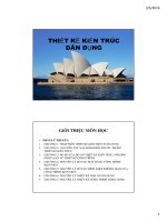 Bài giảng Nguyên lý kiến trúc Chương1 Ths,KTS Lê Hoài Việt