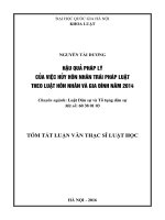 Hậu quả pháp lý của việc hủy hôn nhân trái pháp luật theo Luật Hôn nhân và gia đình năm 2014