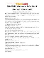 bo de thi violympic toan lop 6 nam hoc 2016 2017 