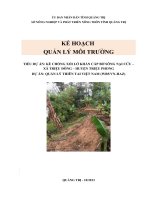 Kế Hoạch Quản Lý Môi Trường Kê Chống Xói Lở Khẩn Cấp Bờ Sông Nại Cửu