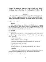 GIÁO TRÌNH THUỐC NAM  TỔNG QUAN về NGUỒN gốc ĐỘNG vật, THỰC vật, TÍNH NĂNG tác DỤNG của THUỐC y học cổ TRUYỀN   dược vật PHƯƠNG tế