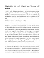 TÀI LIỆU THAM KHẢO tâm lý học   hệ GIÁ TRỊ TINH THẦN NGƯỜI VIỆT NAM THỜI hội NHẬP