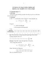 TÀI LIỆU THAM KHẢO   sử DỤNG các đại LƯỢNG THỐNG kê TRONG các NGHIÊN cứu tâm lý học