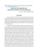 Phân Tích Tác Phẩm Văn Học Trong Nhà Trường Từ Góc Độ Ngôn Ngữ