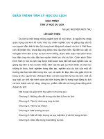 GIÁO TRÌNH TÂM LÝ HỌC DU LỊCH