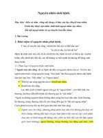 TÀI LIỆU THAM KHẢO   bài GIẢNG y học cổ TRUYỀN  CHUYÊN ĐỀ  NGUYÊN NHÂN SINH BỆNH