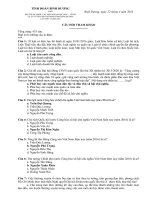 Câu hỏi và đáp án các môn khoa học Mác – Lênin và tư tưởng Hồ Chí Minh