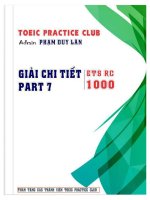 giải chi tiết ETS TOEIC 1000 RC PART 7