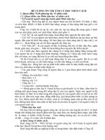 ĐỀ CƯƠNG ôn THI học PHẦN tâm lý học NHÂN CÁCH   CHUYÊN NGÀNH tâm lý học   SAU đại học